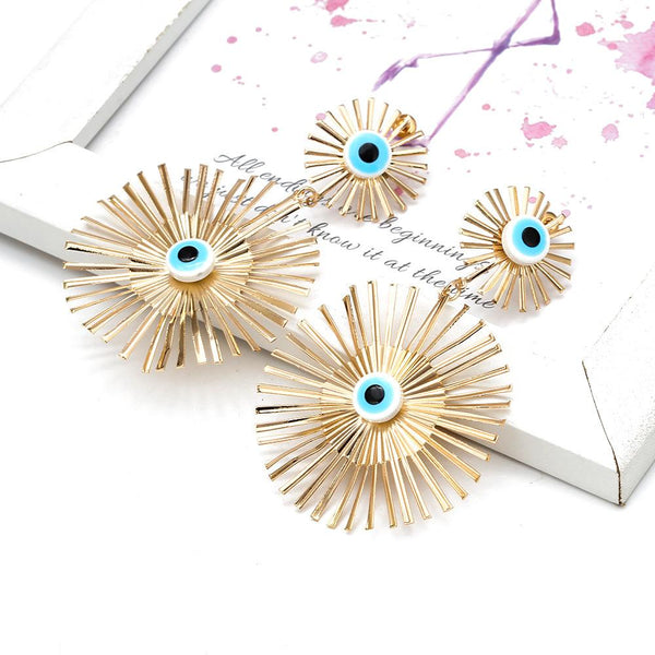 Sunshine Evil Eye Earrings