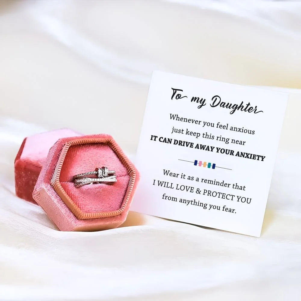 💖FOR DAUGHTER💖 - DRIVE AWAY YOUR ANXIETY FIDGET RINGS