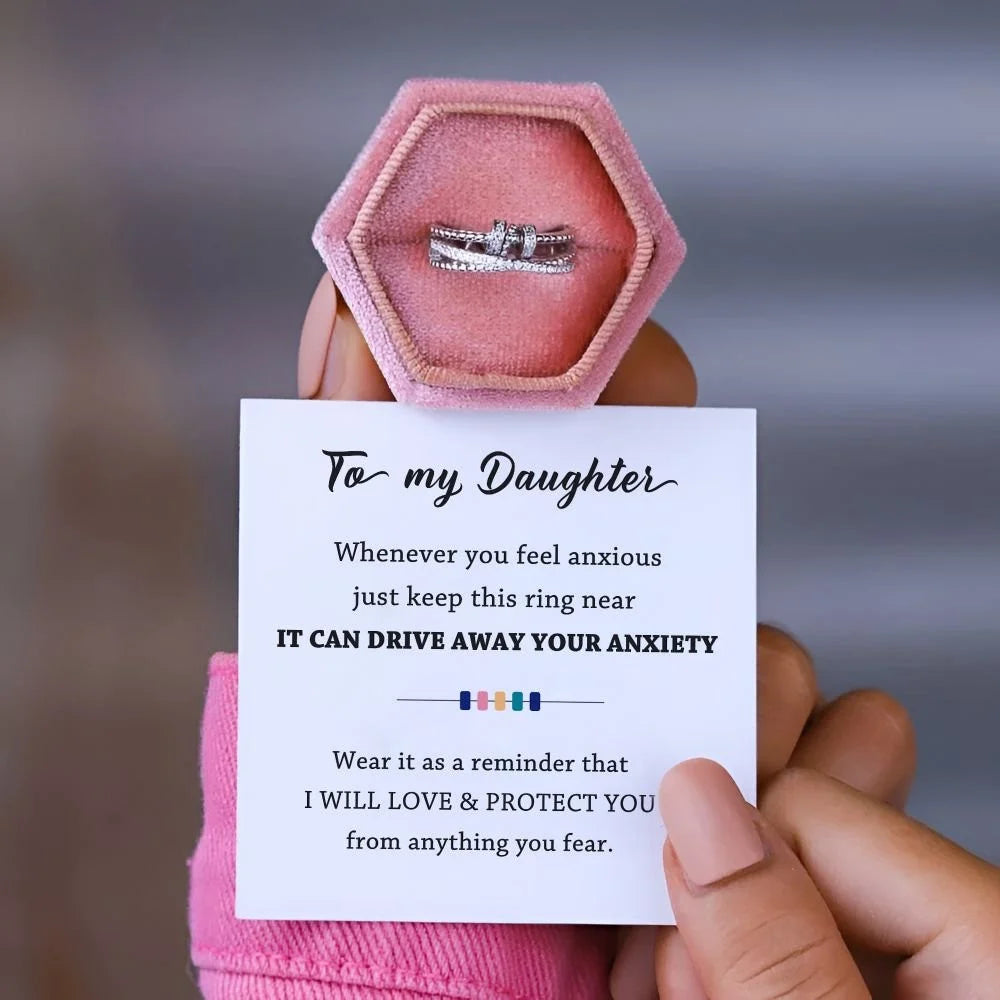 💖FOR DAUGHTER💖 - DRIVE AWAY YOUR ANXIETY FIDGET RINGS