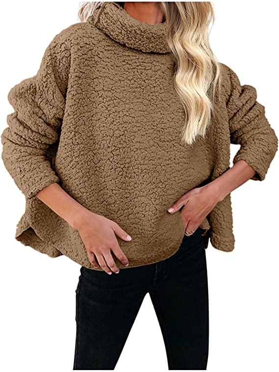 Casual Oversized Fleece Pullover