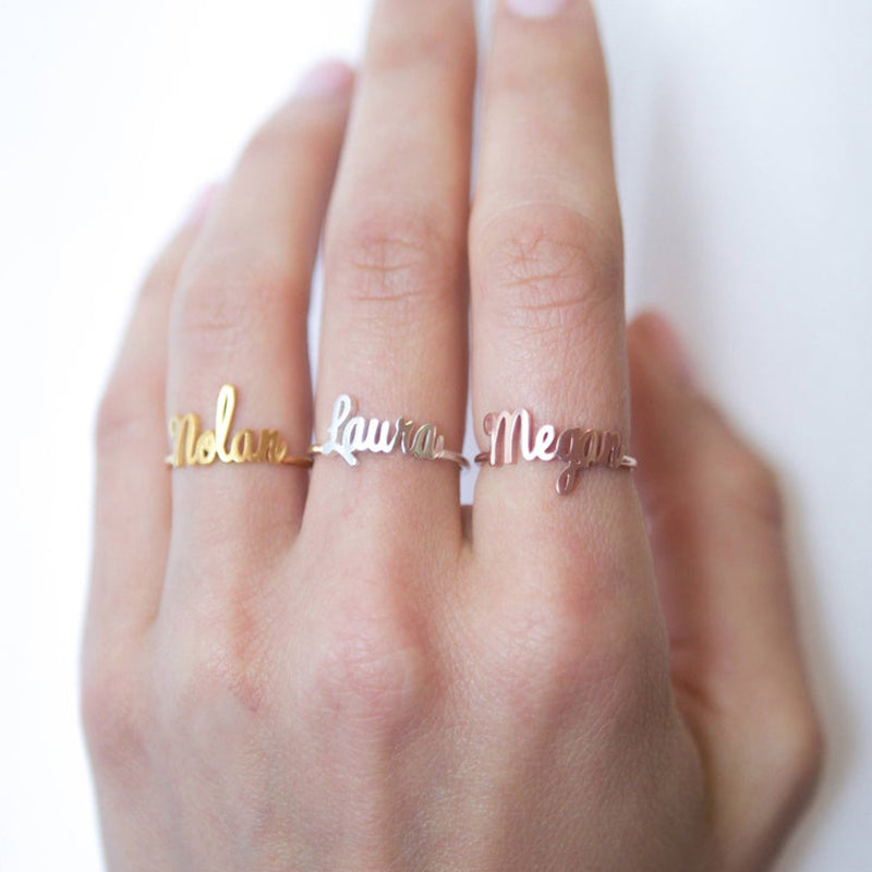 Custom Name Ring