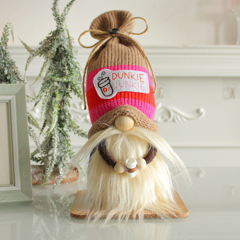 Sweet Dunkie Junkie Coffee Gnome Holiday Gnome