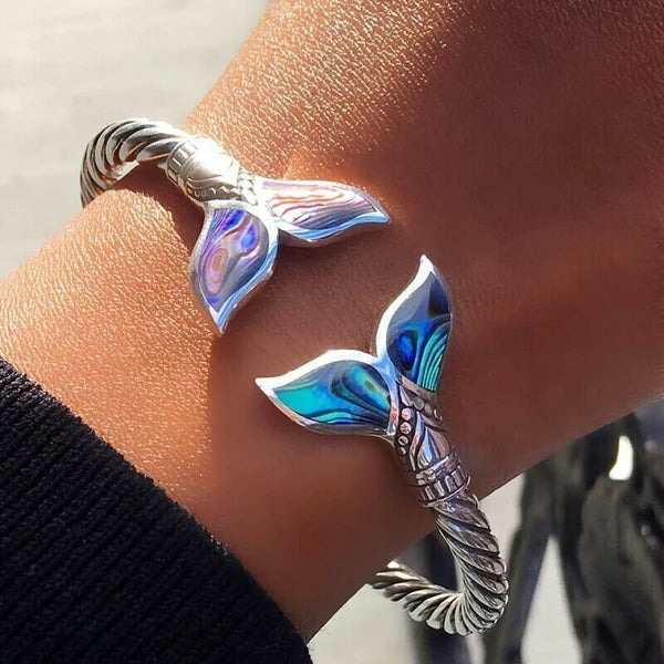 Silver Mermaid Tail Bracelet