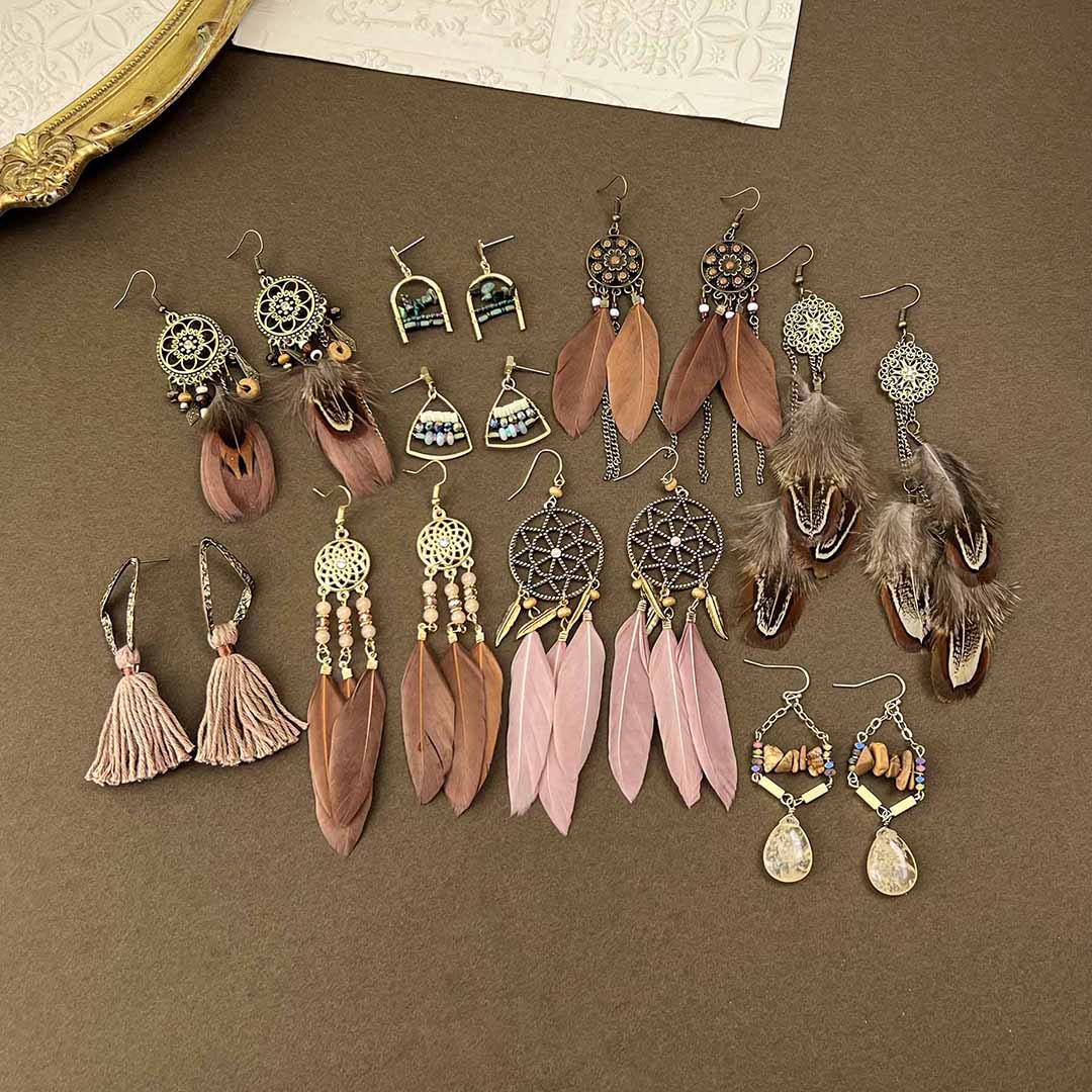 Handmade Beaded Earrings Series