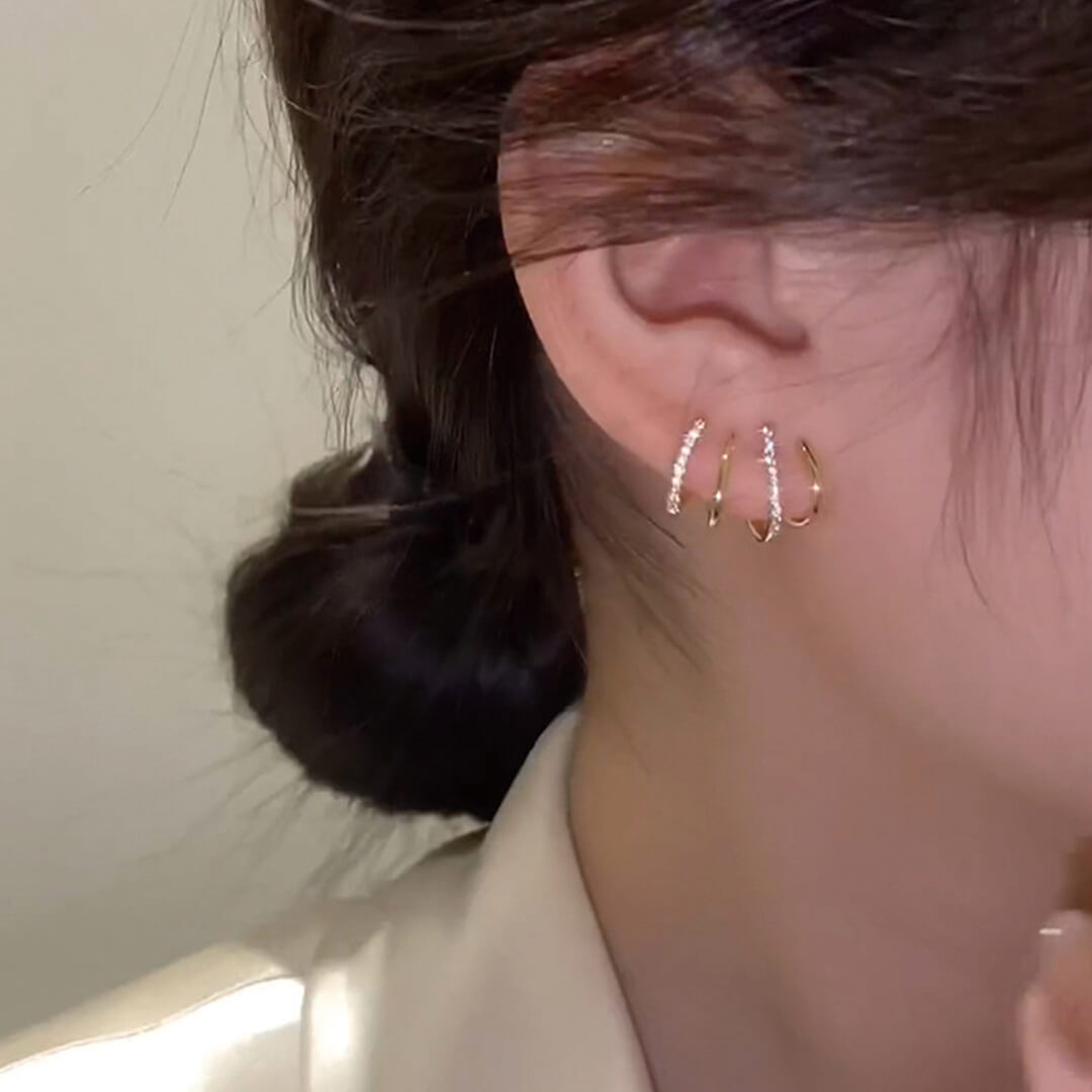 Shiny Crystal Earrings