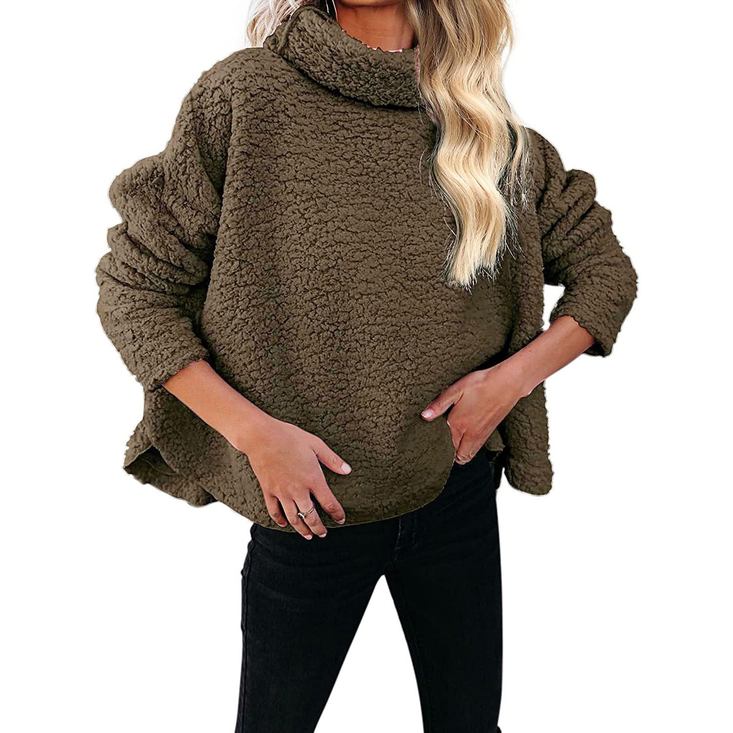 Casual Oversized Fleece Pullover