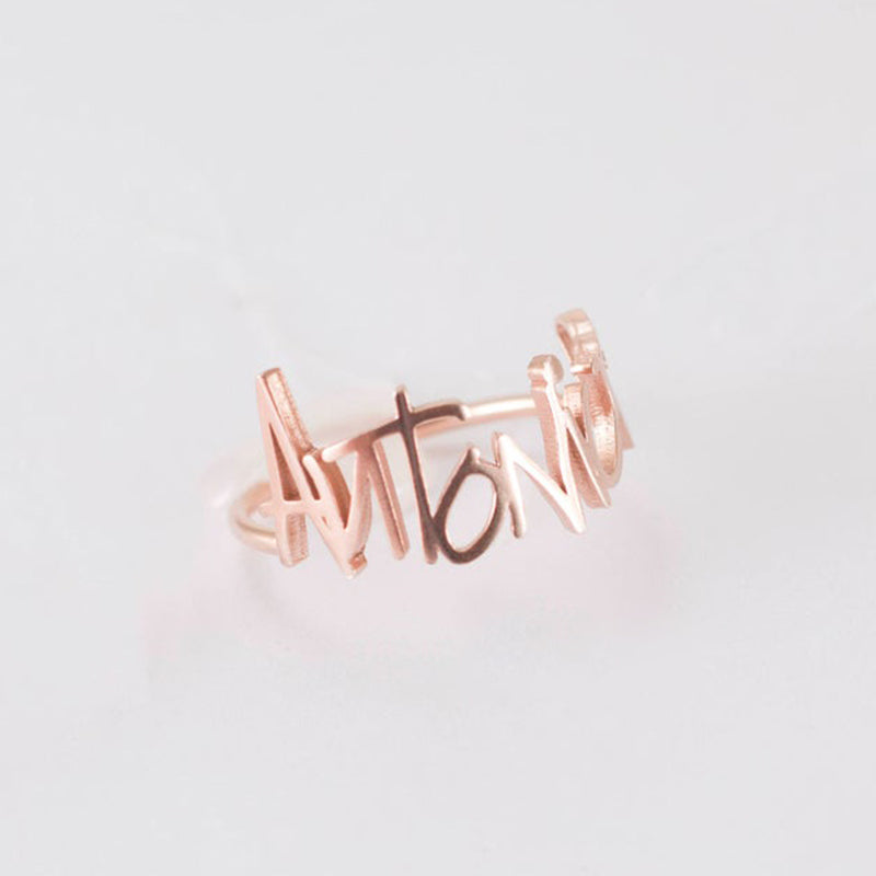 Custom Name Ring