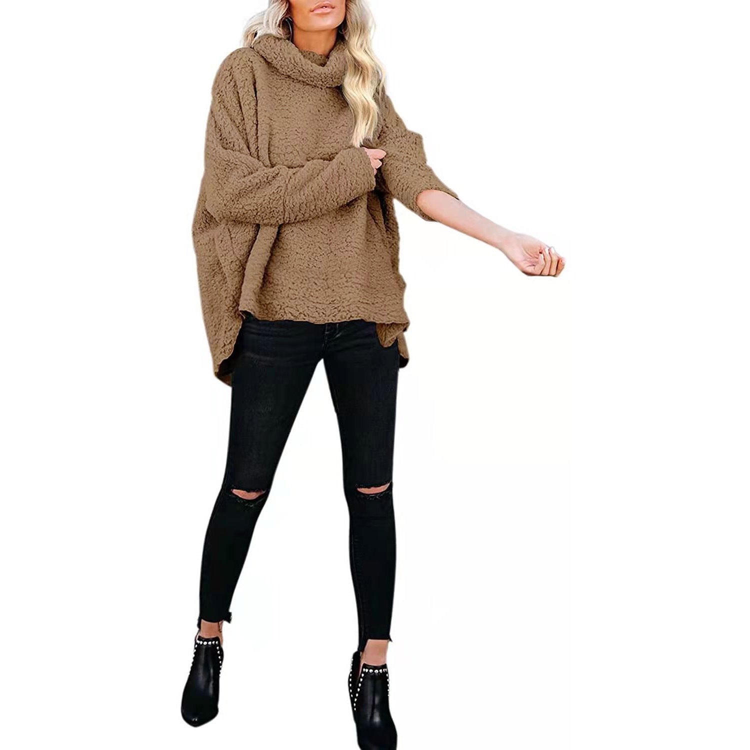 Casual Oversized Fleece Pullover