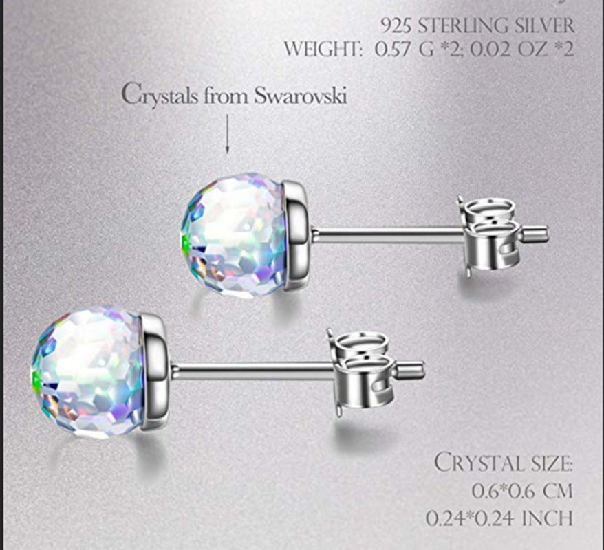 Baroque Austrian Crystal Ball Earrings