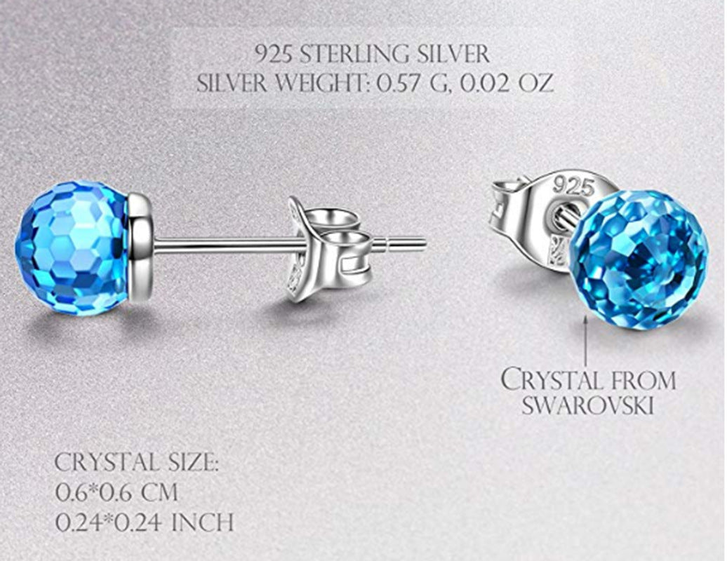 Baroque Austrian Crystal Ball Earrings