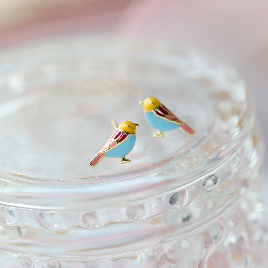 Tiny Bird Earrings