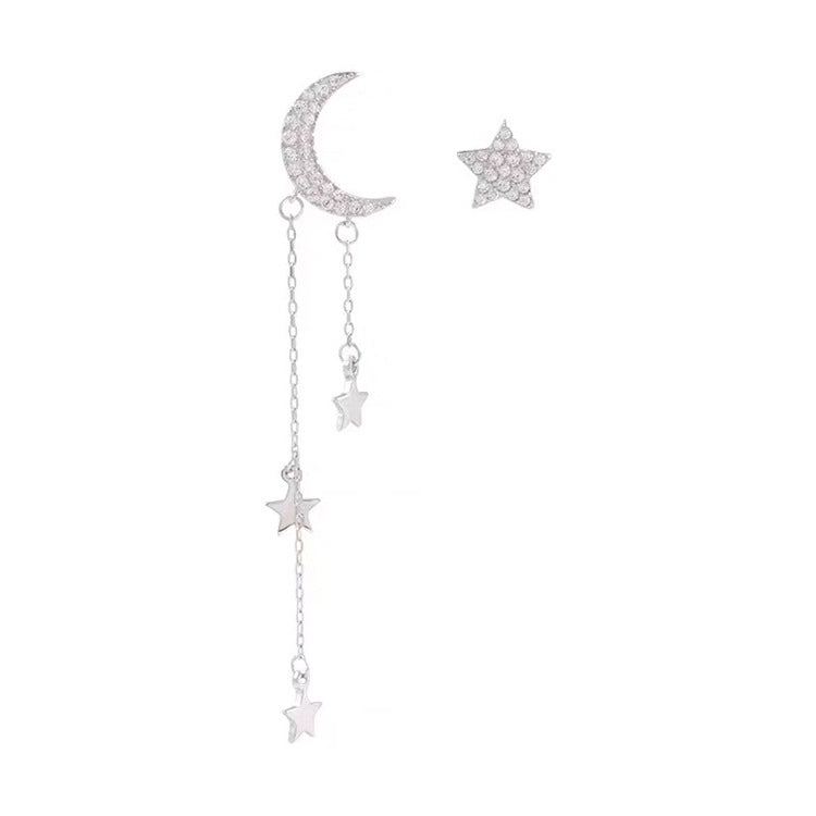 Moon and Star Earrings