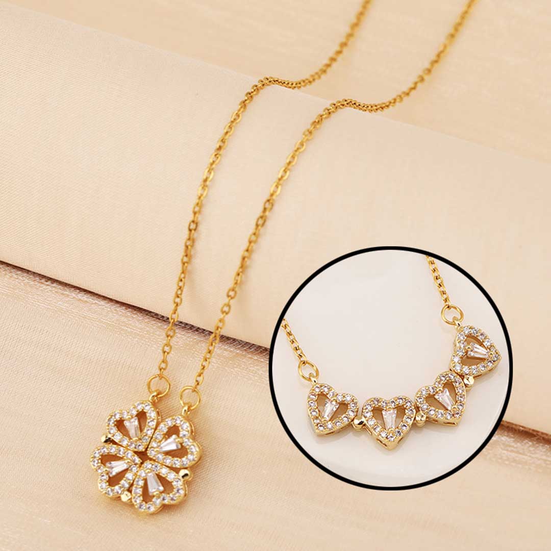 Magnetic Folding Heart Necklace