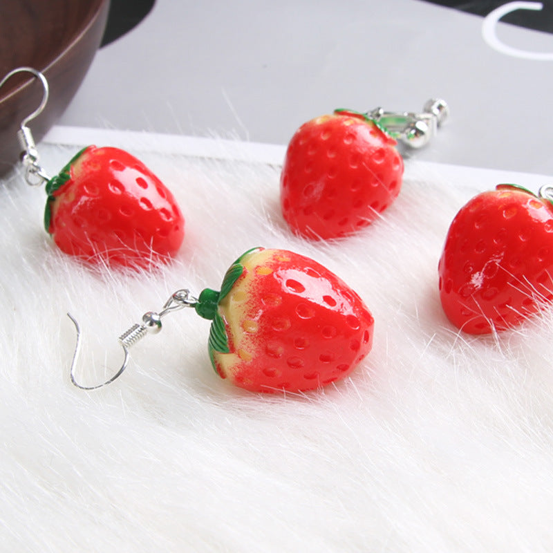 Strawberry earrings