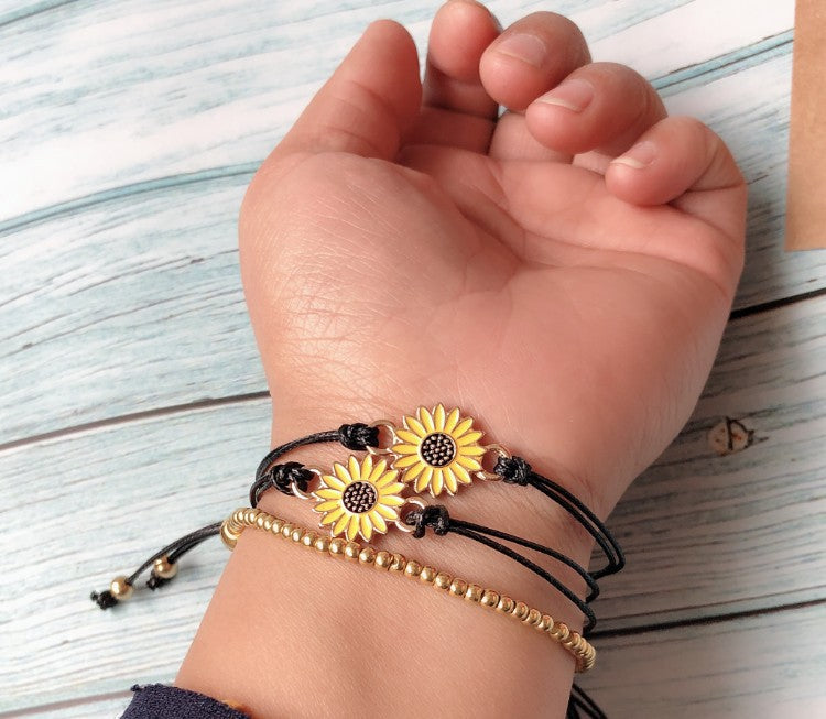 Sunflower Bracelet Set