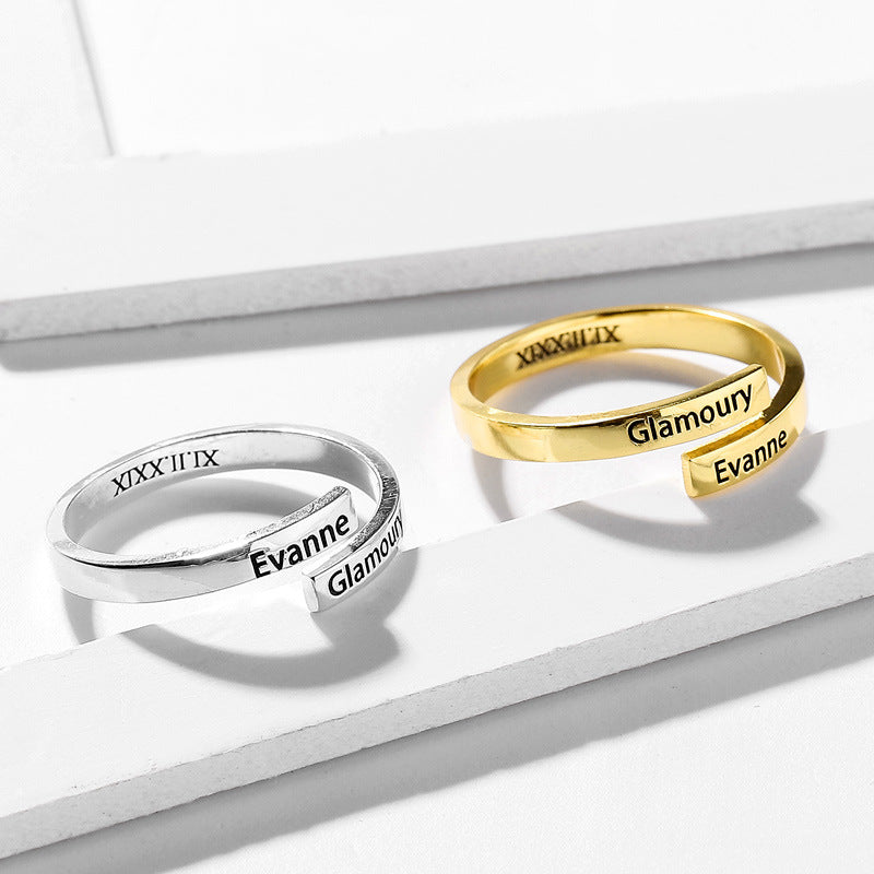 Dainty Name Ring