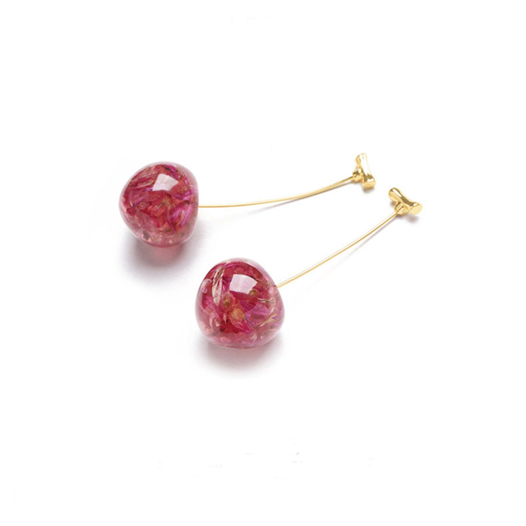 Pink Cherry Earrings