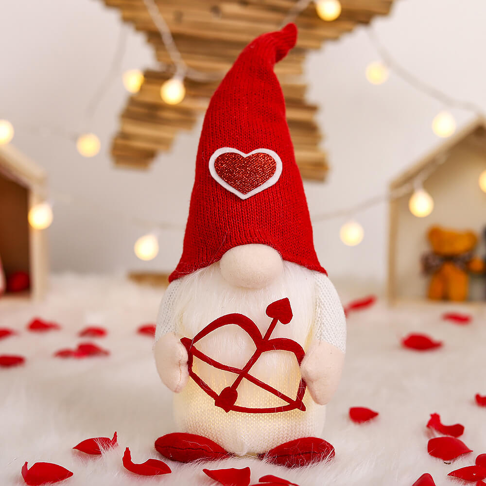 Valentine's Day Cupid Heart Faceless Gnome