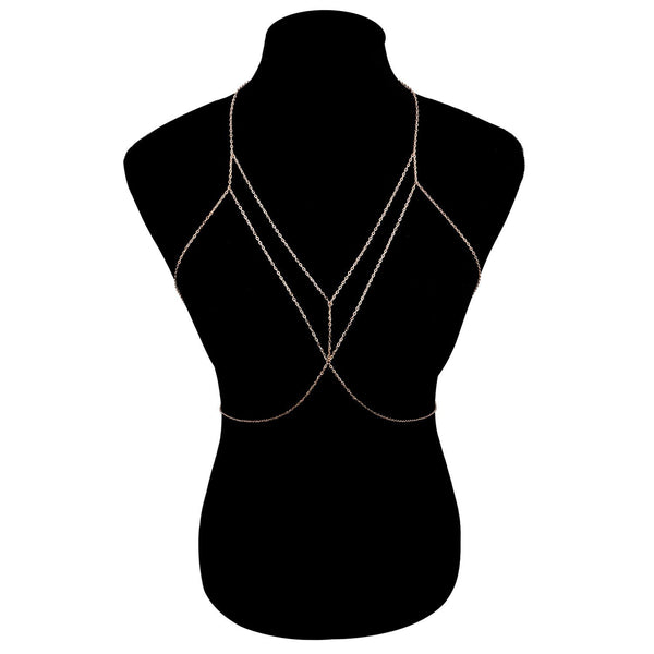 LAYERED CHAIN BRA