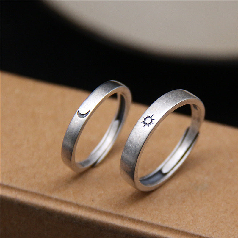 Sun And Moon adjustable Rings