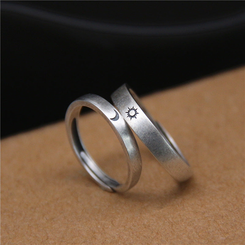 Sun And Moon adjustable Rings