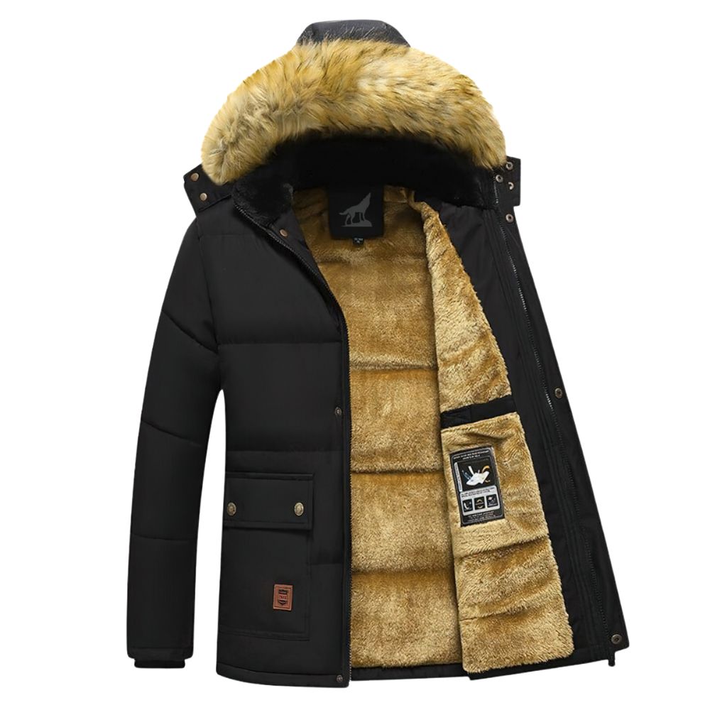 Thick Fur Collar Windproof Hooded Coats