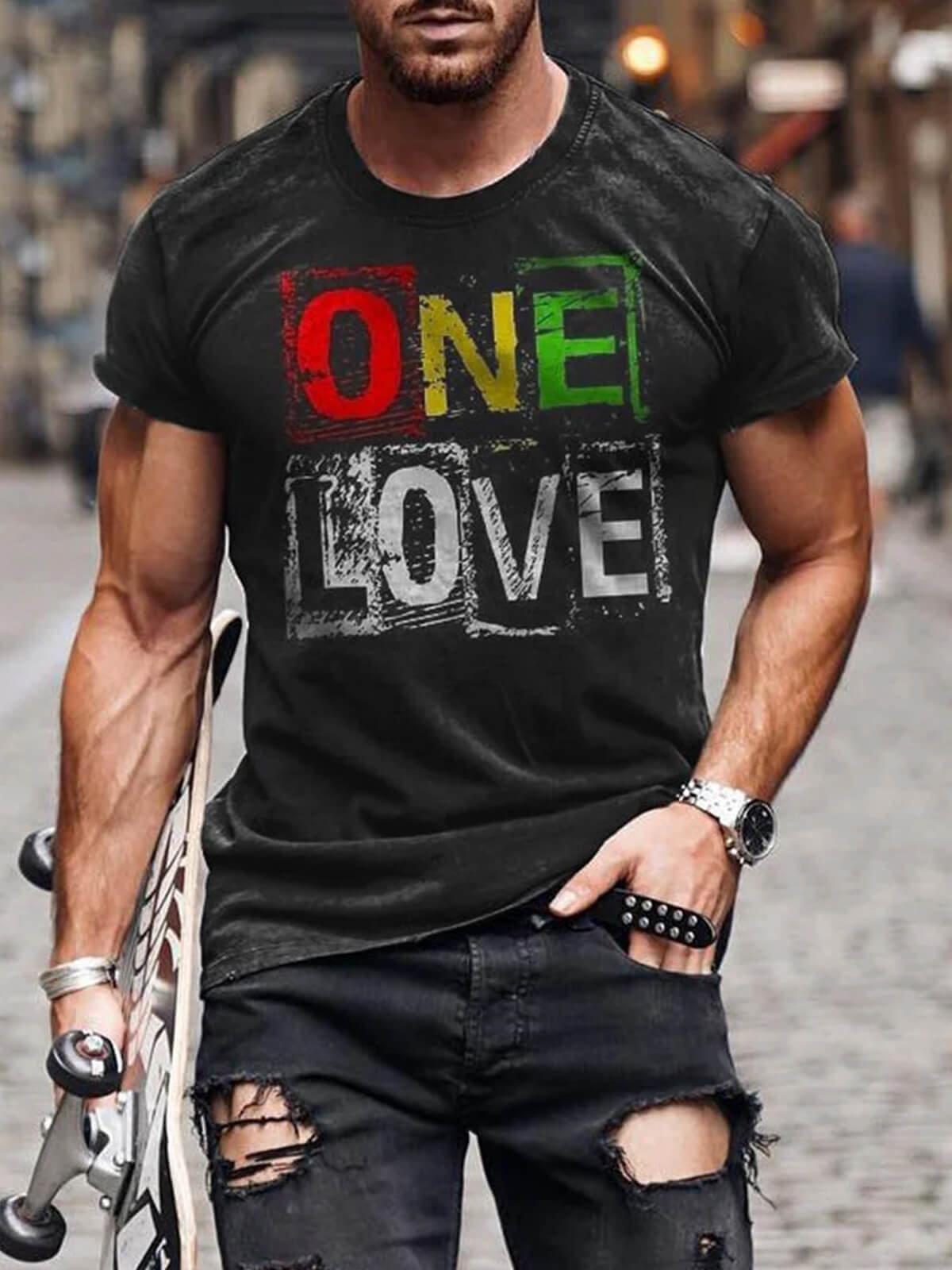 Men's ONE LOVE Print T-Shirt