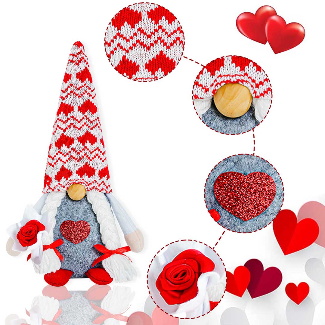 Valentine's Day Cupid Heart Faceless Gnome