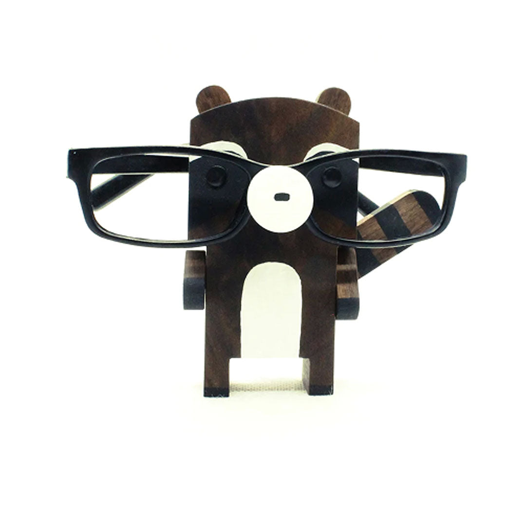 Raccoon Glasses Handmade Holder Art Gift