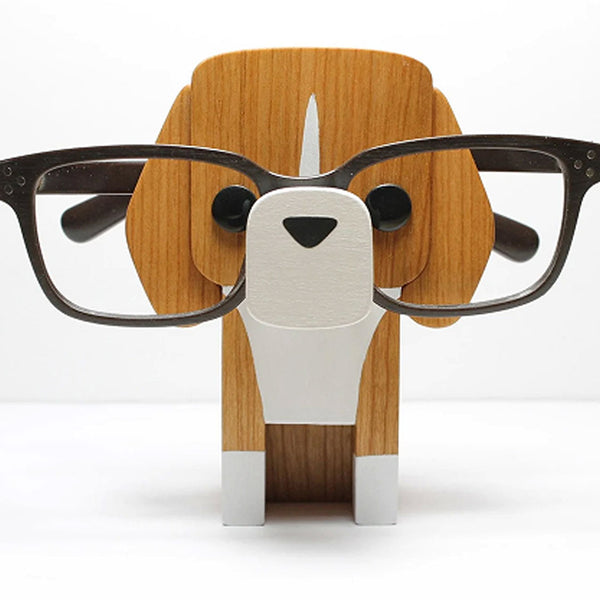 Beagle Glasses Handmade Holder Art Gift