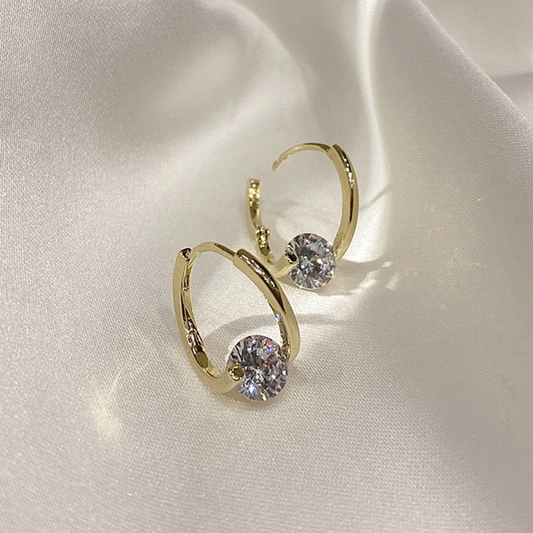 Diamond Round Stud Earrings