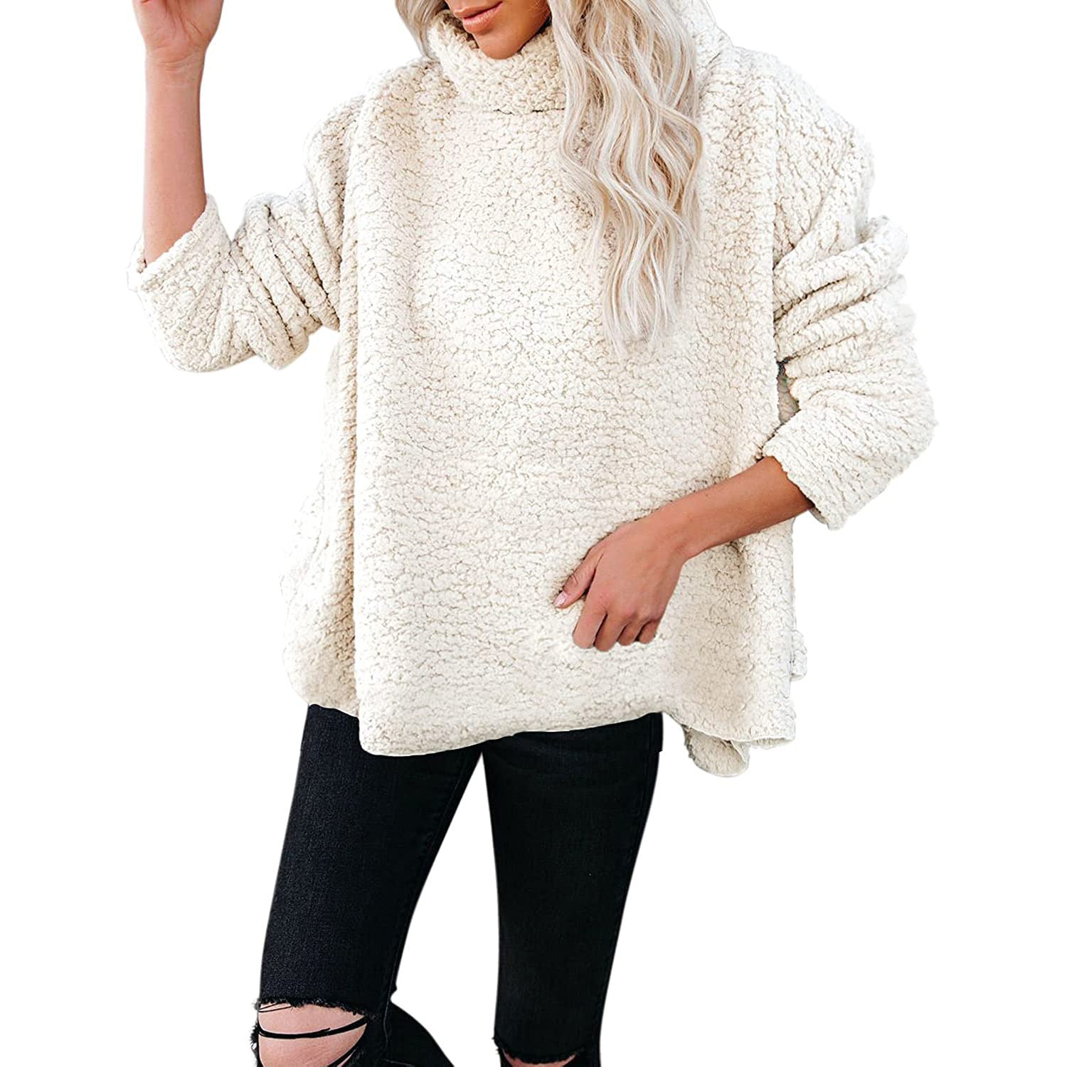 Casual Oversized Fleece Pullover