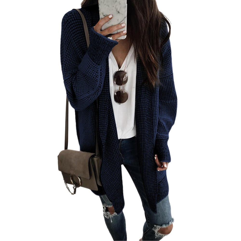 Heathered Open Front Longline Cardigan