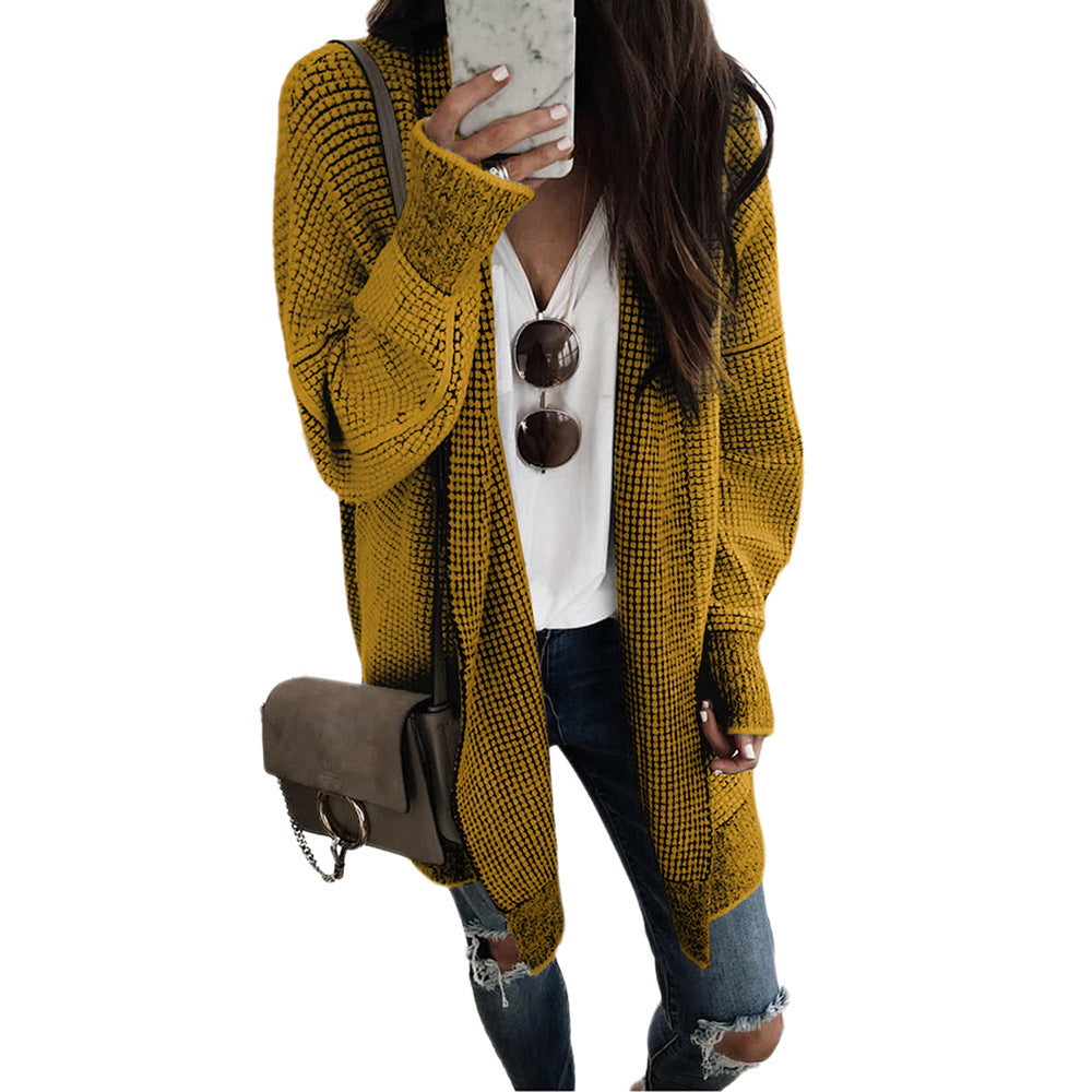 Heathered Open Front Longline Cardigan