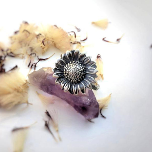 Boho Sunflower Ring