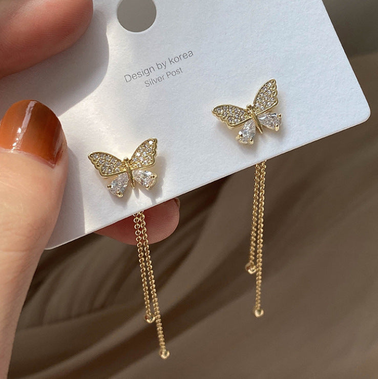 Butterfly Tassel Earrings