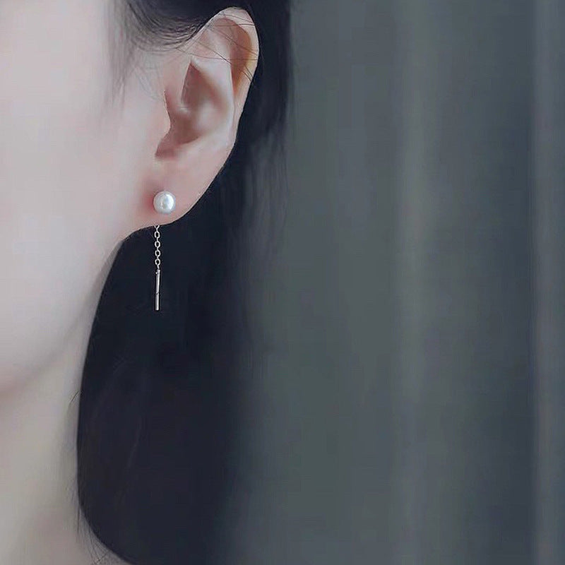 S999 ear wire natural pearl earrings