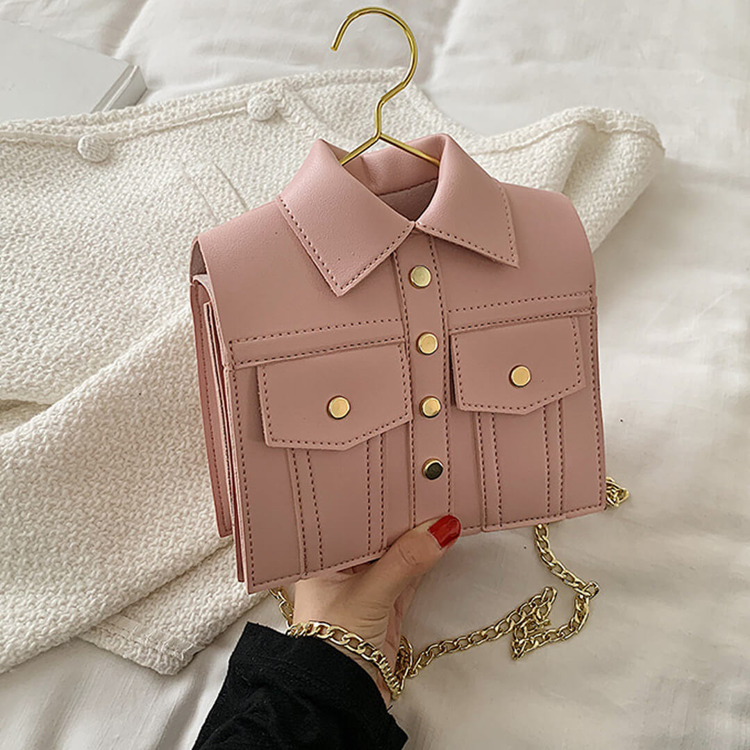 Jacket Design Leather Shoulder Bag