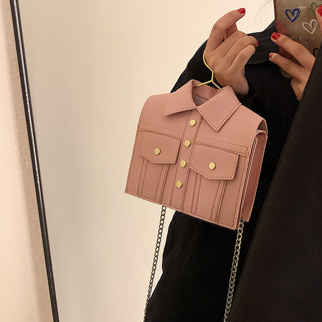 Jacket Design Leather Shoulder Bag