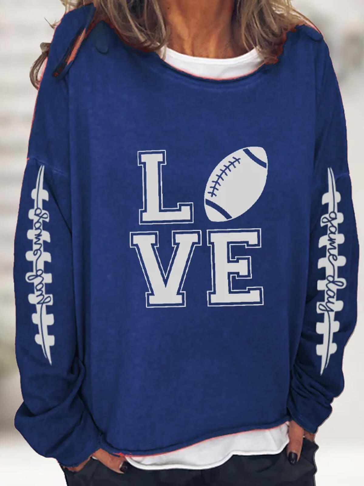 Casual Football Lover Printed Tops