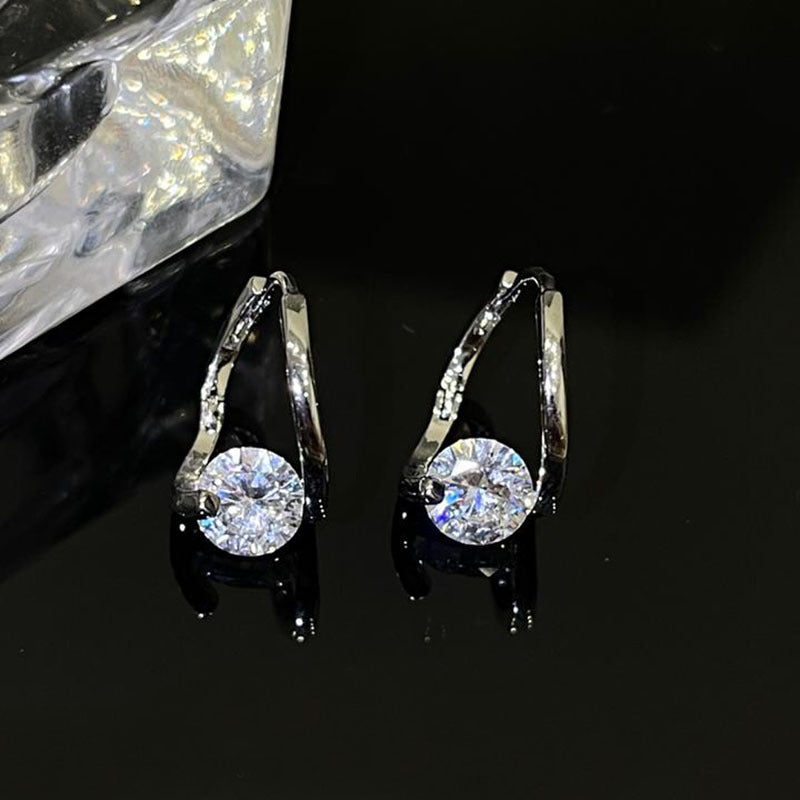 Diamond Round Stud Earrings