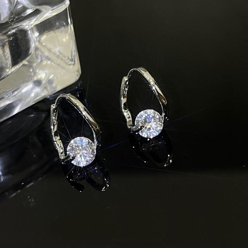 Diamond Round Stud Earrings