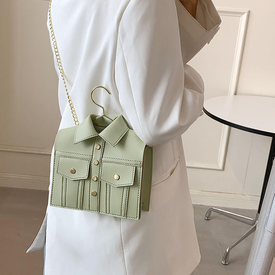 Jacket Design Leather Shoulder Bag