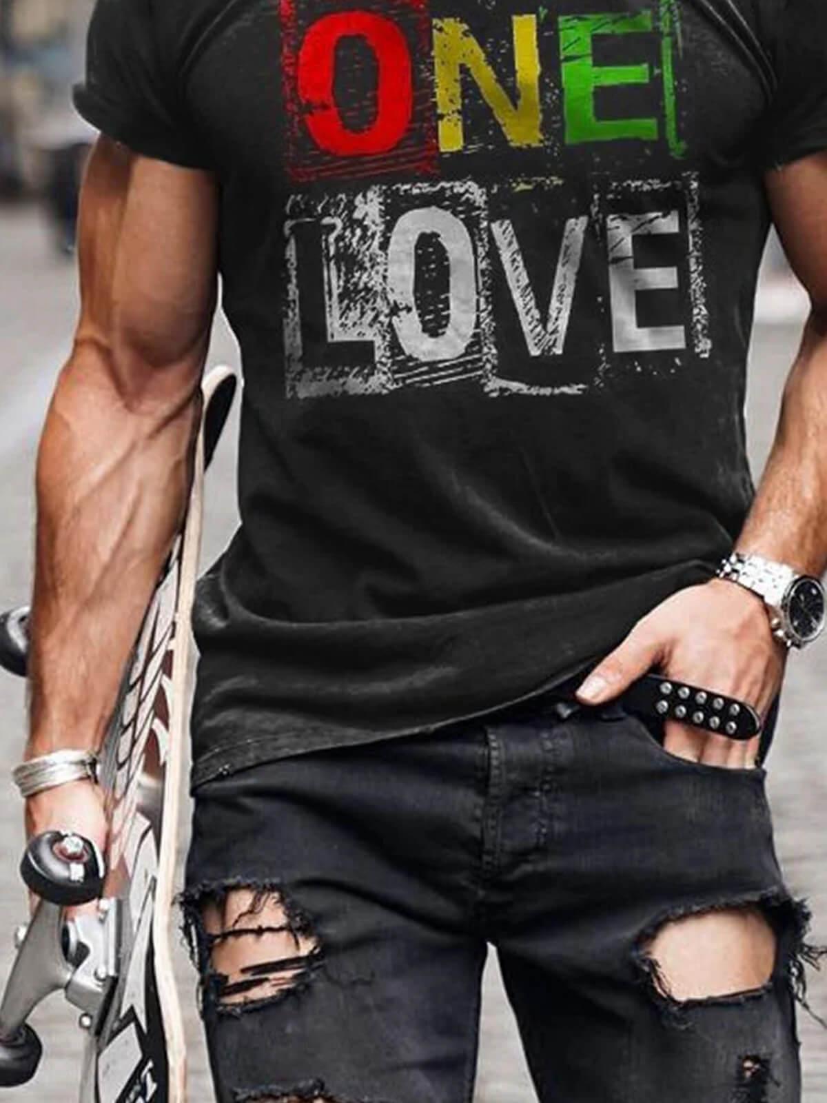 Men's ONE LOVE Print T-Shirt