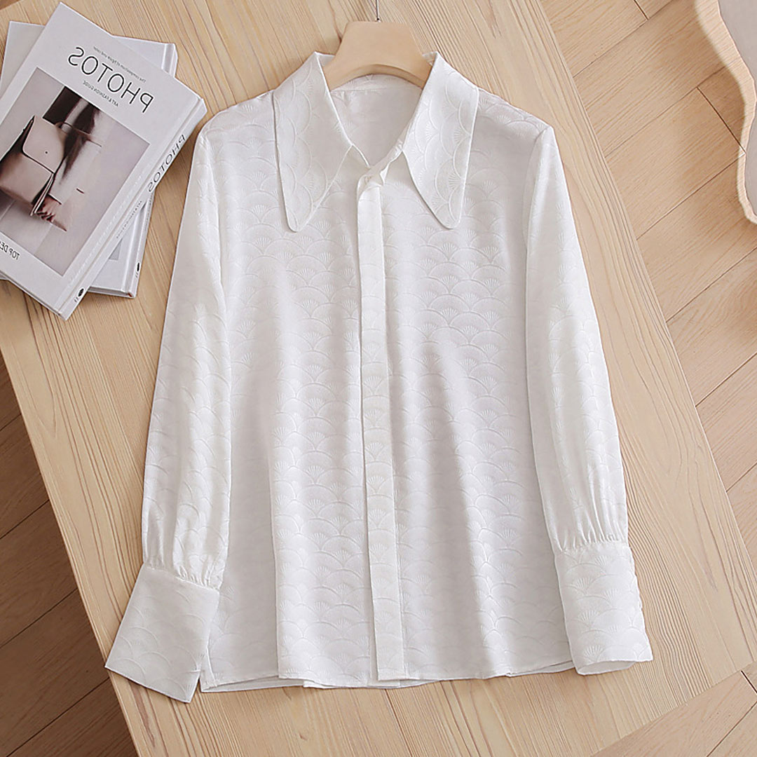 Long Sleeve Jacquard Shirt