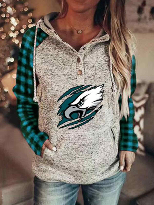 Philadelphia Eagles Plaid Hoodie