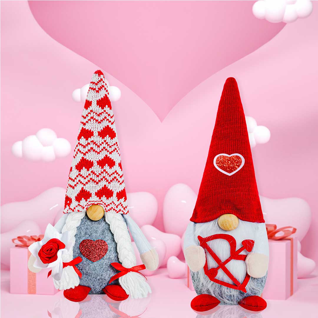 Valentine's Day Cupid Heart Faceless Gnome