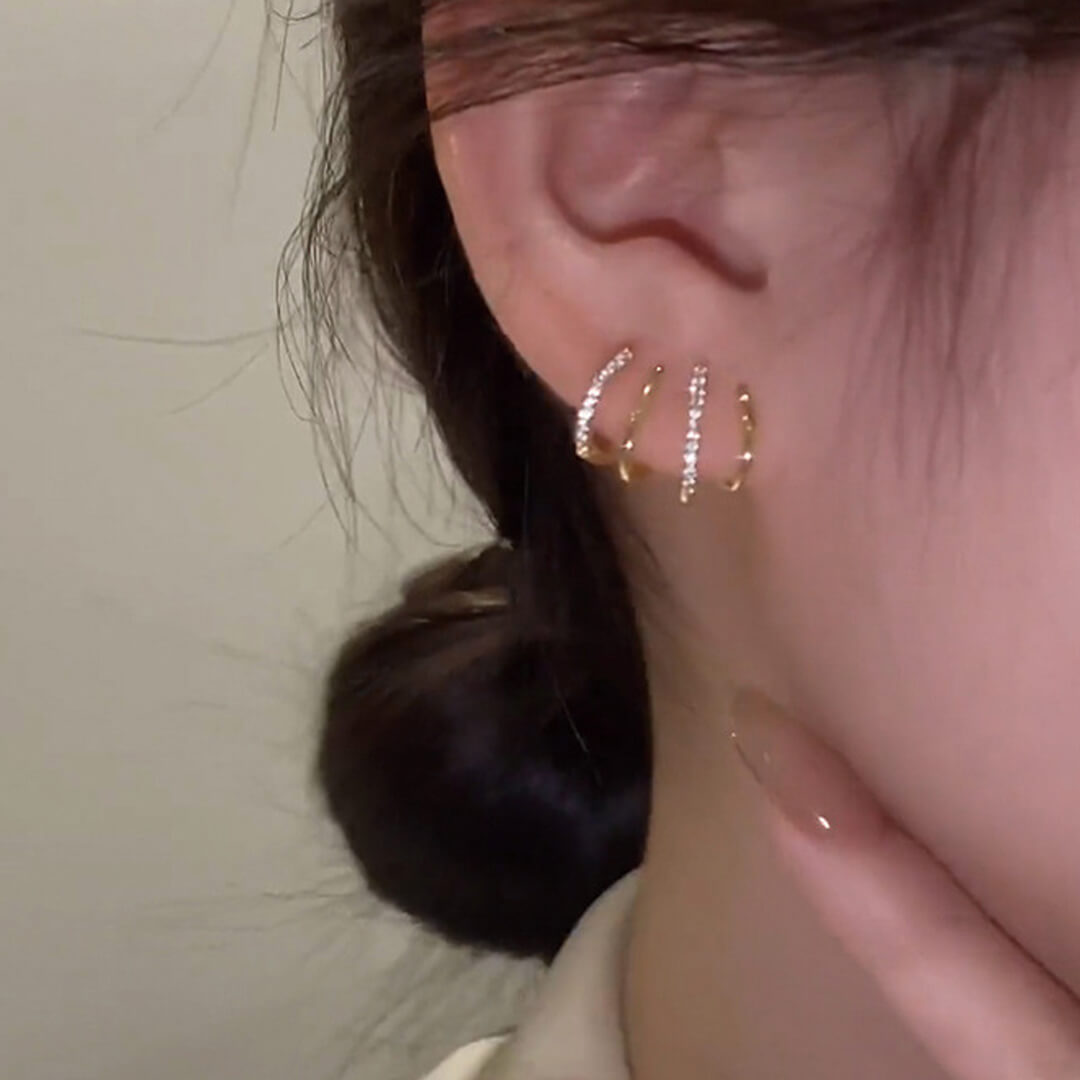 Shiny Crystal Earrings