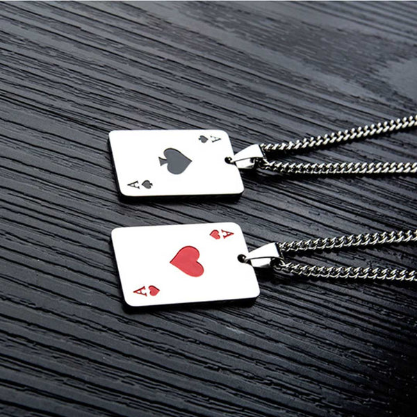 Poker Playing Card Necklace