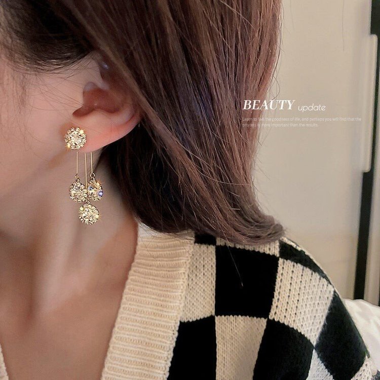 Zircon Round Petal Earrings(Buy 1 get 1 free)